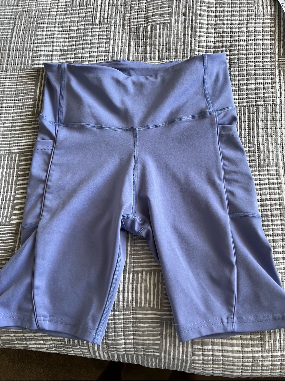 Body Glove Periwinkle High-Rise Bike Shorts